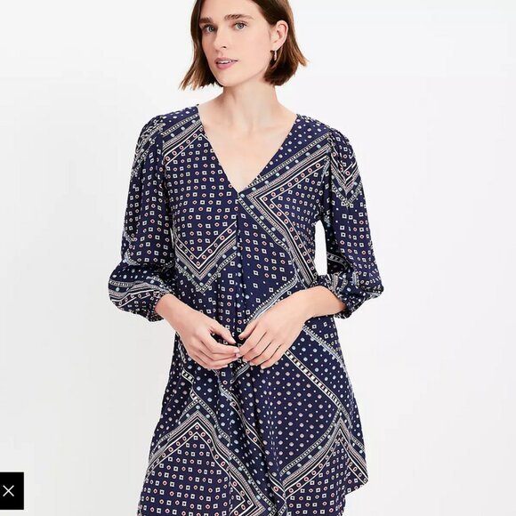 Loft Bandana Dress - Picture 3 of 9